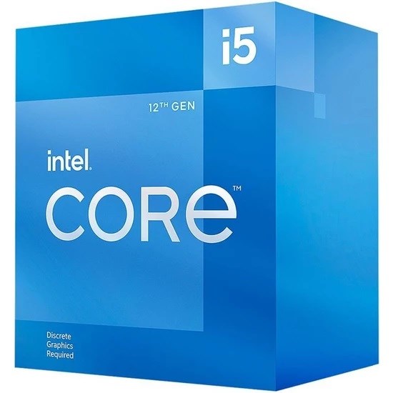 Intel Core i5 12400F 4.40GHz 18MB Önbellek 6 Çekirdek Soket 1700 10nm İşlemci