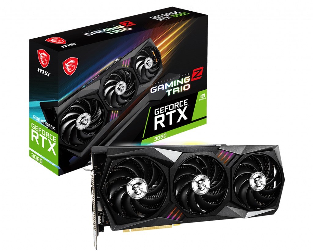 MSI NVIDIA GeForce RTX 3080 Gaming Z Trio 12G LHR 12 GB GDDR6X 384 Bit Ekran Kartı