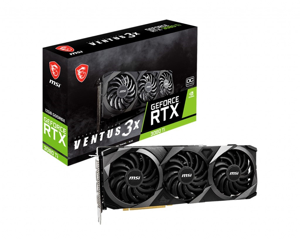 MSI NVIDIA GeForce RTX 3080 Ti Ventus 3X 12G OC 12 GB GDDR6X 384 Bit Ekran Kartı