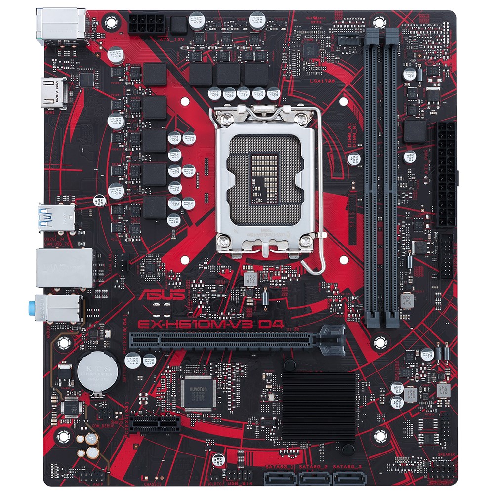 Asus EX-H610M-V3 D4 LGA 1700 Soket DDR4 mAtx Anakart