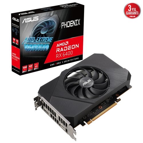 Asus Phoenix Radeon RX 6400 PH-RX6400-4G 4GB GDDR6 64Bit Ekran Kartı