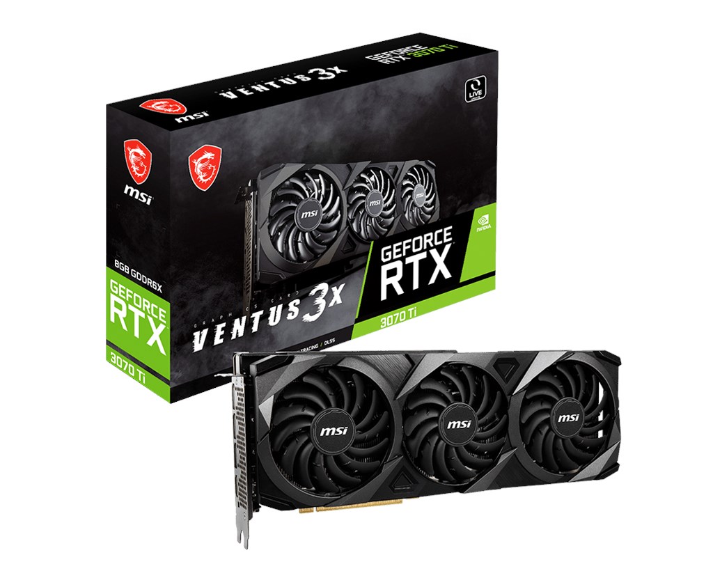 MSI NVIDIA GeForce RTX 3070 Ti Ventus 3X 8 GB GDDR6X 256 Bit Ekran Kartı