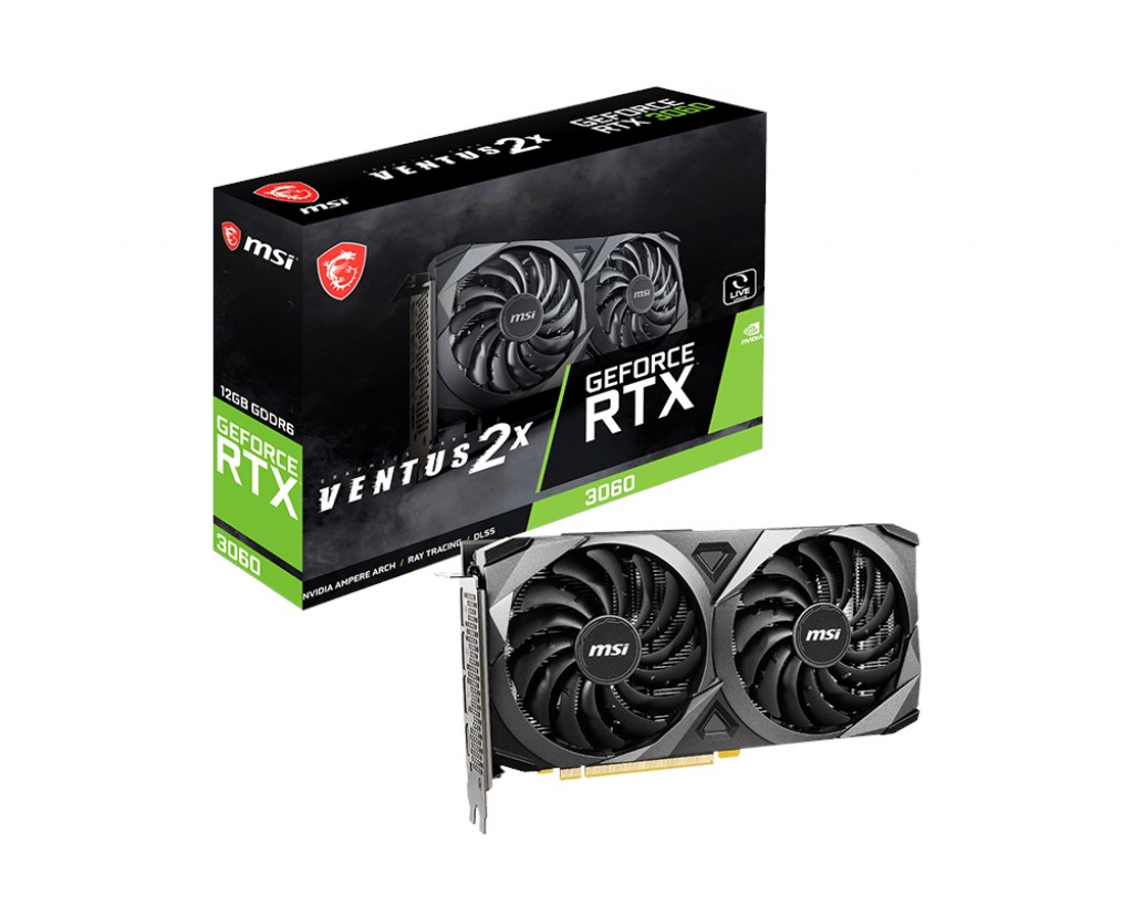 MSI GeForce RTX 3060 Ventus 2X 12G RTX3060 12GB GDDR6 192Bit DX12 Ekran Kartı