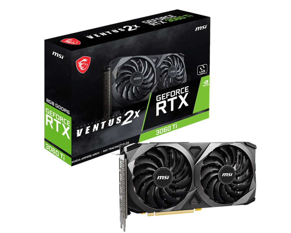 MSI GeForce RTX 3060 Ti Ventus 2X 8G V1 LHR 8GB GDDR6 256Bit DX12 Ekran Kartı