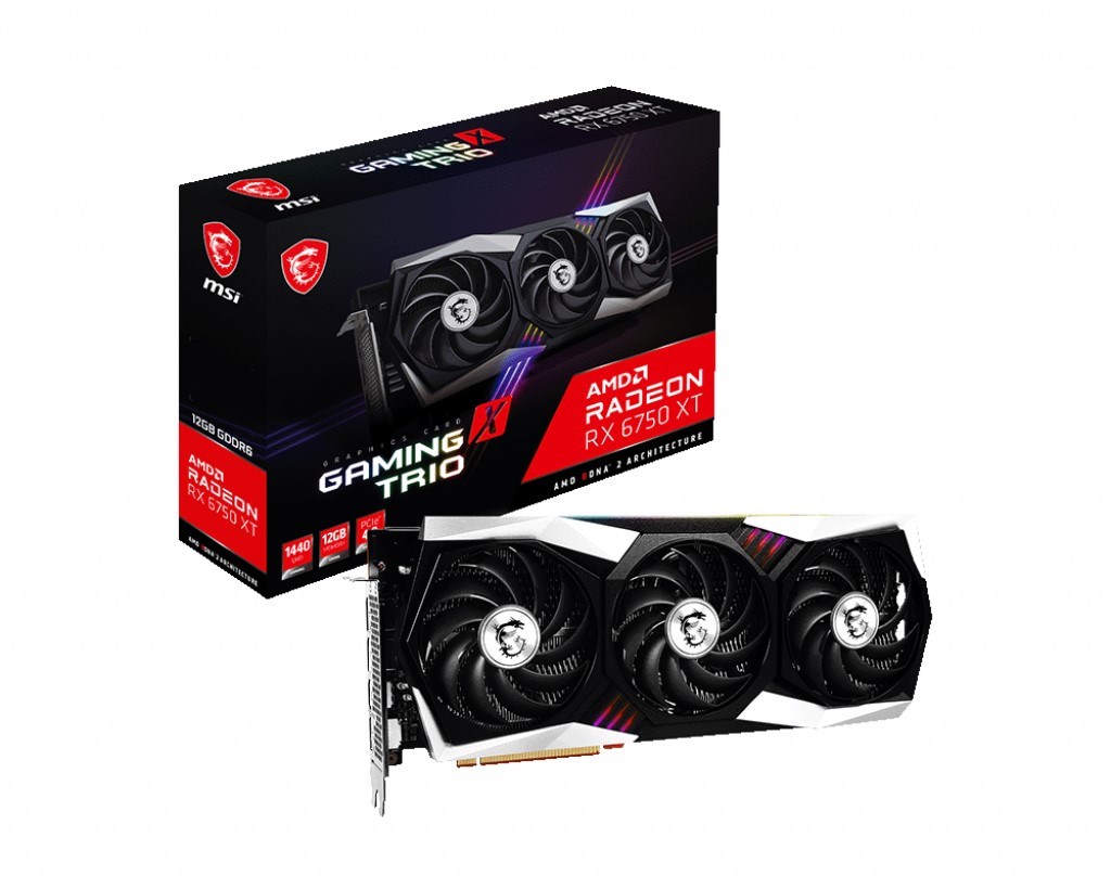 MSI Radeon RX 6750 XT GAMING X TRIO 12GB GDDR6 192 Bit Ekran Kartı