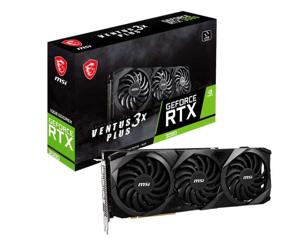 MSI GeForce RTX 3080 Ventus 3X Plus 10G LHR 10GB GDDR6X 320Bit Ekran Kartı