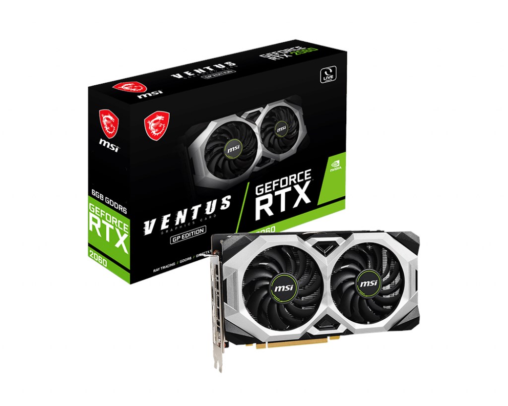 MSI GeForce RTX 2060 Ventus GP 6GB GDDR6 192Bit Ekran Kartı