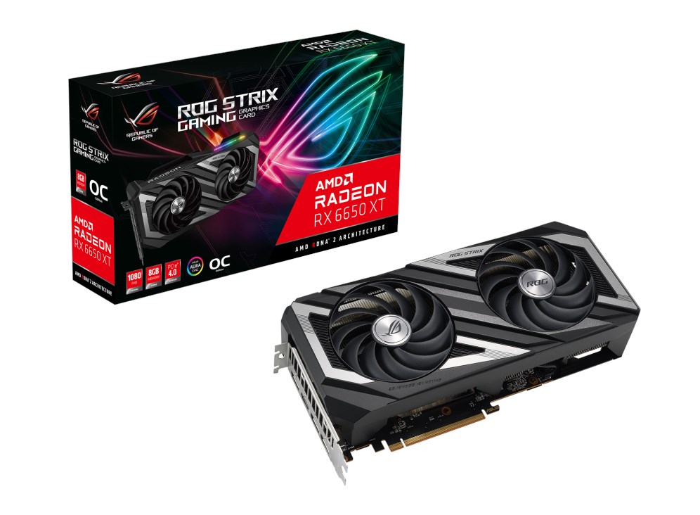 ASUS ROG-STRIX-RX6650XT-O8G-GAMING AMD