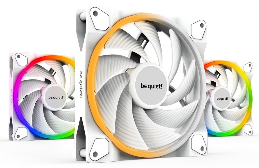 Be Quiet! Light Wings White 120mm PWM  2500 RPM Premium ARGB Kasa Fanı  4-Pin 3lü Paket - BL101