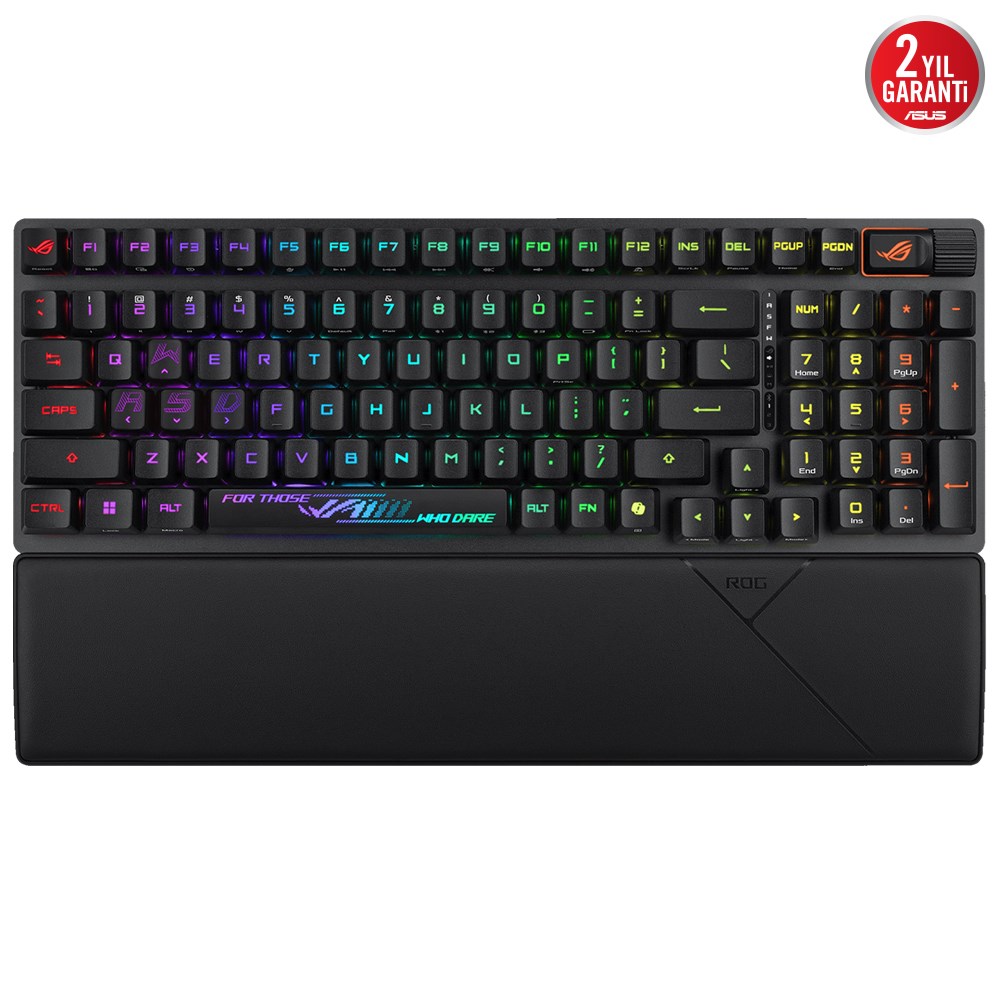 ASUS ROG STRIX SCOPE II 96 Wireless WL/RX RED/ABS/TR Mekanik ABS Switch AURA SYNC RGB Q TR Oyuncu Klavyesi