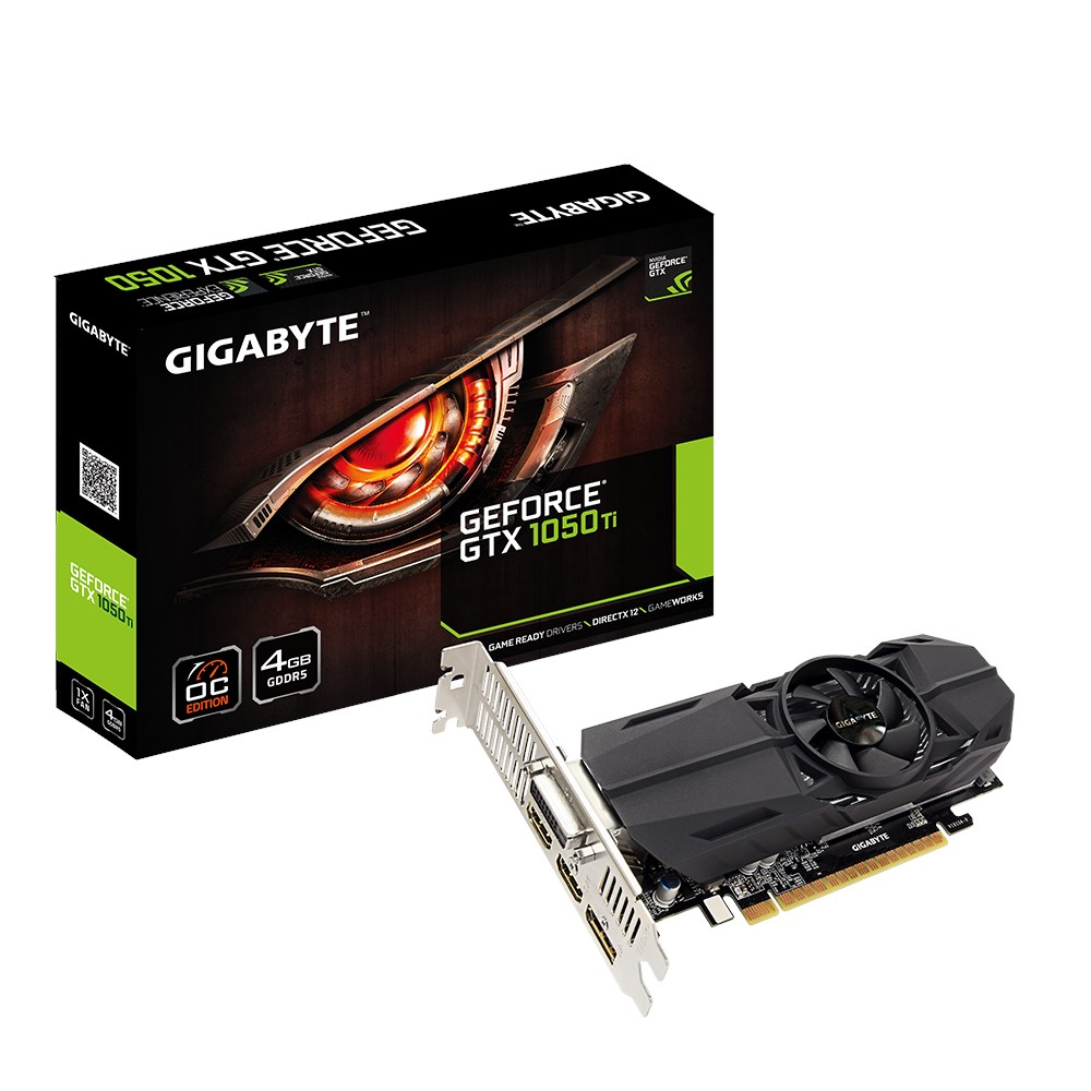 Gigabyte GV-N105TOC-4GL GTX 1050 Ti OC LP 4GB GDDR5 128Bit 16x