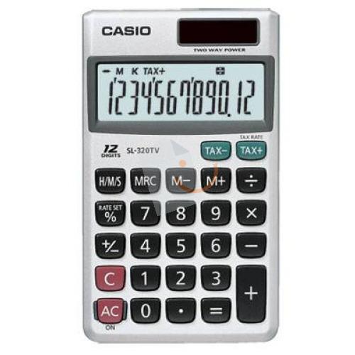 Casio SL-320TV-W-DP(PH) 12 Hane Cep Tipi Hesap Makinesi