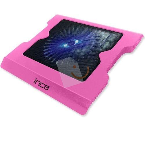 INCA INC-336DX 160mm Mavi Led Fanlı Notebook Soğutucu Pembe