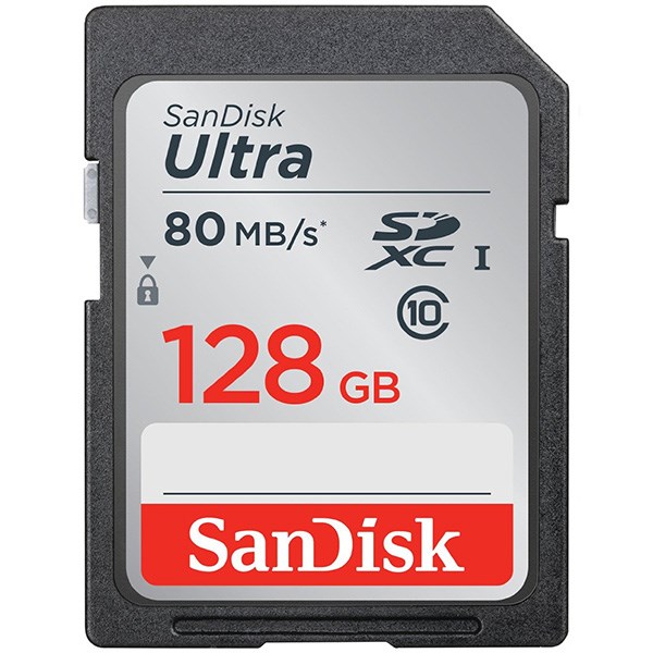 SanDisk SDSDUNC-128G-GN6IN Ultra 128GB SDXC UHS-I 80MB Secure Digital Bellek Kartı