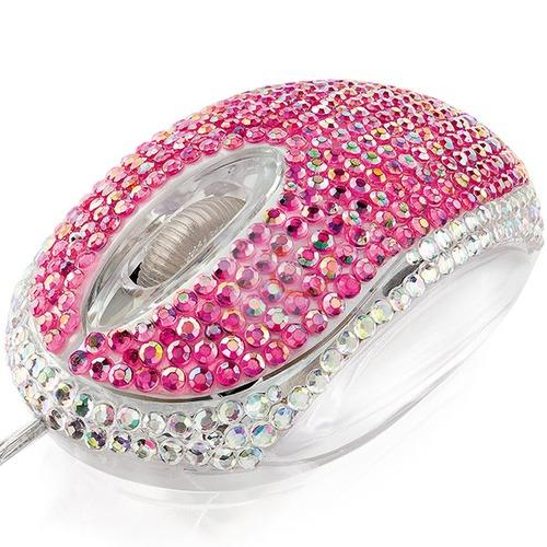 Trust 20185 Bling-Bling Pembe Gümüş Usb Mouse