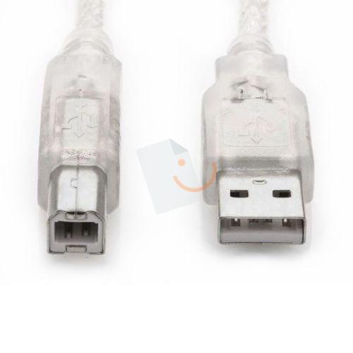 S-Link SL-U2005 USB 2.0 Şeffaf Yazıcı Kablosu 5 Metre