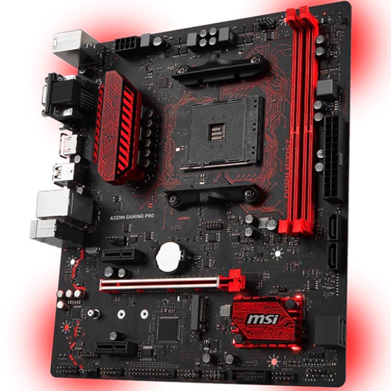 MSI A320M GAMING PRO DDR4 M.2 DVI HDMI 16x mATX AM4