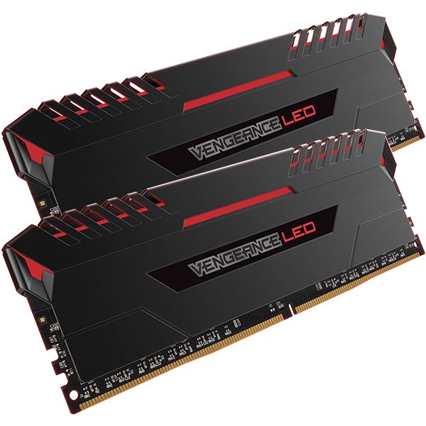 Corsair CMU32GX4M2C3000C15R Vengeance Led Kırmızı 32GB (2x16GB) DDR4 3000MHz C15 XMP Dual Kit