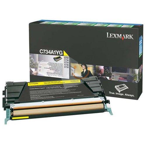 Lexmark C734A1Yg Sarı Toner C734 C736 X734 X736 X738