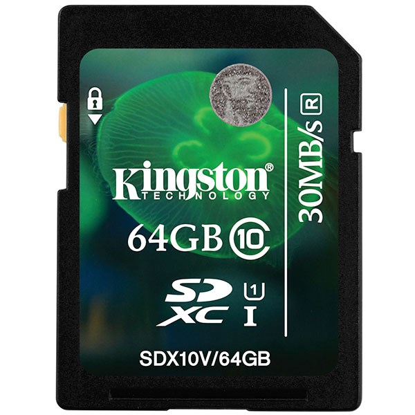 Kingston SDX10V/64GB 64GB SDXC Class 10 UHS-I Bellek Kartı