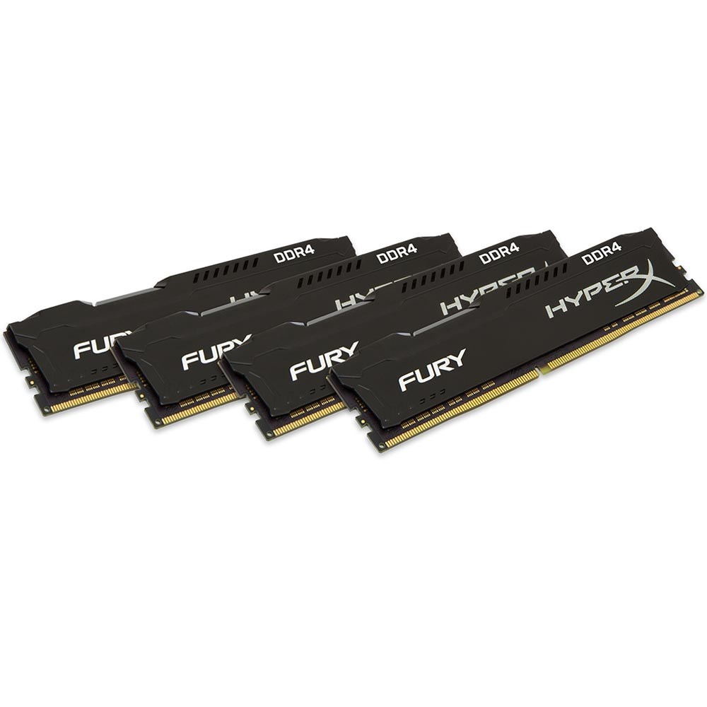 HyperX HX424C15FBK4/16 Fury Black 16GB (4x4GB) 2400MHz DDR4 CL15 Quad Kit