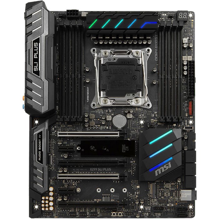 MSI X299 SLI PLUS DDR4 Optane M.2 U.2 16x Lga2066