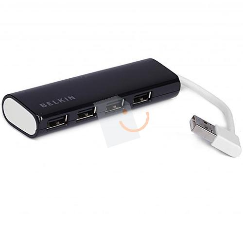 Belkin F4U042QEBAPL 4 Port USB 2.0 Siyah Mini Travel Hub