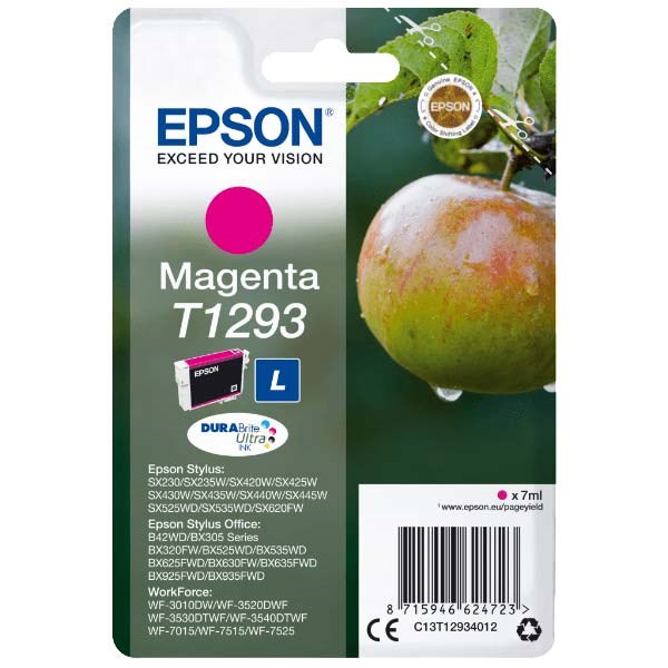 Epson C13T12934022 T1293-L Magenta Kırmızı Kartuş BX305F SX425 SX620FW