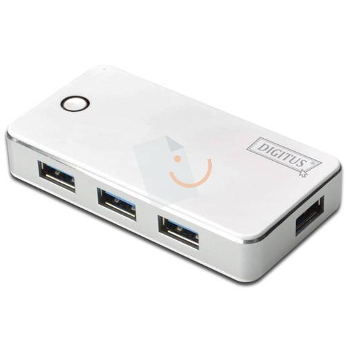 Digitus DA-70232 Beyaz Gümüş 4 Port Usb 3.0 Hub