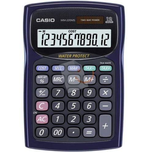 Casio WM-220MS-BU 12 Hane Masaüstü Hesap Makinesi