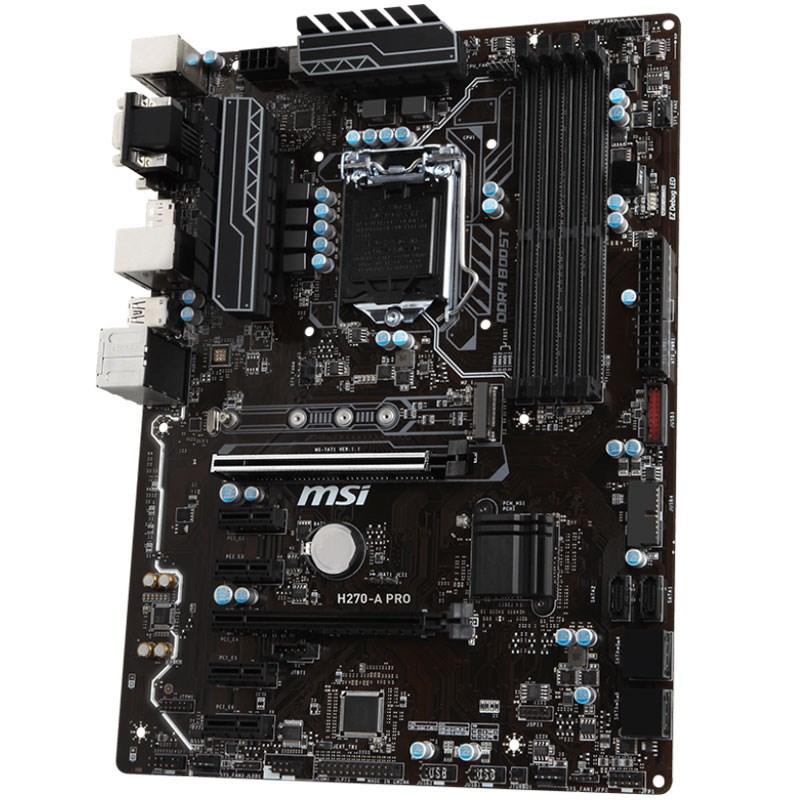 MSI H270-A PRO DDR4 M.2 DVI DP USB 3.1 16x Lga1151 ATX (6x PCIe+ 1x M.2 Mining Anakart)