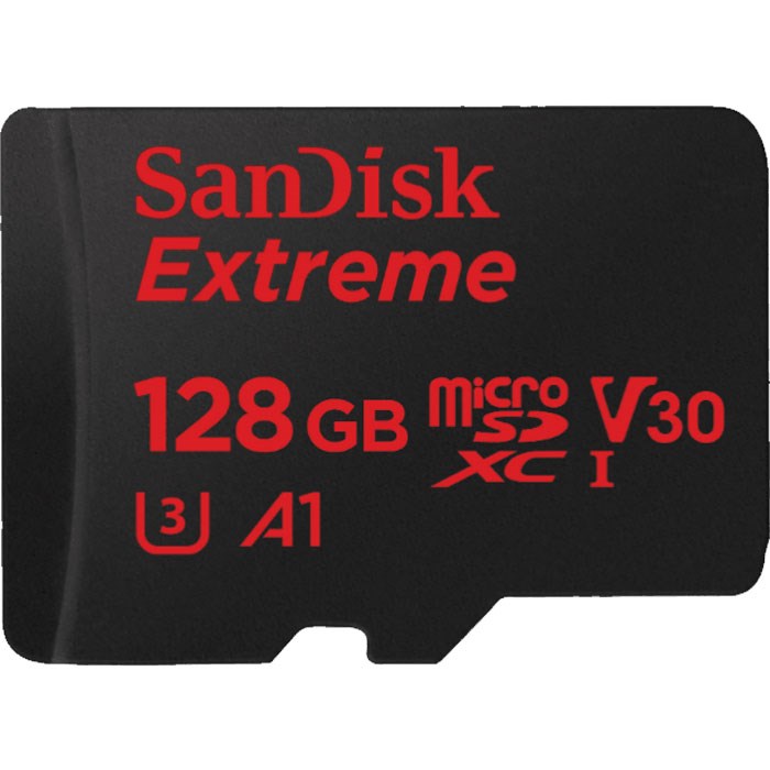 SanDisk SDSQXAF-128G-GN6MA Extreme 128GB microSDXC UHS-I 100MB C10 U3 V30 Bellek Kartı