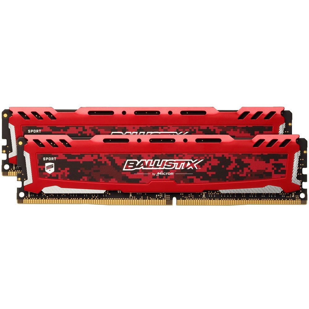 Crucial BLS2C8G4D240FSE Ballistix Sport LT Red 16GB Kit (2x8GB) DDR4 2400MHz CL16 XMP