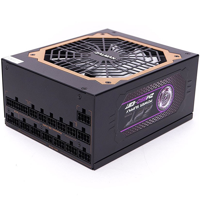 Zalman ZM850-EBT 850W Aktif PFC 120mm Fanlı 80+ Plus Gold Modüler PSU