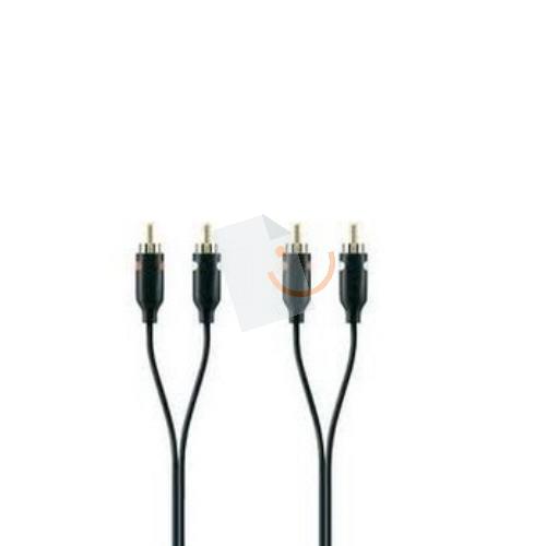 BELKIN F3Y098BF1M Altın (2x Rca - 2x Rca) 1m Stereo Ses Kablosu