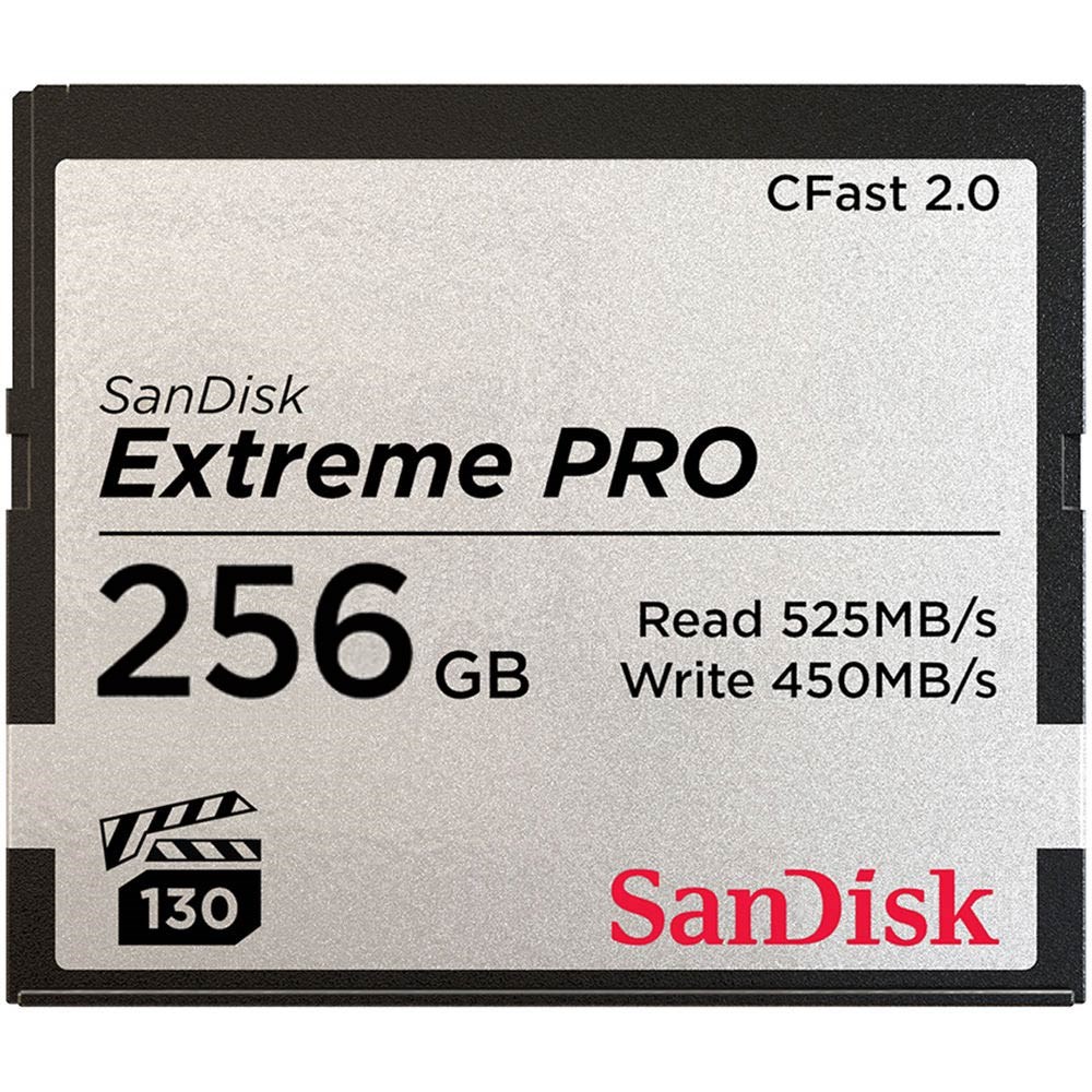 SanDisk SDCFSP-256G-G46D Extreme PRO CFast 2.0 256GB Bellek Kartı 525MB/430MB