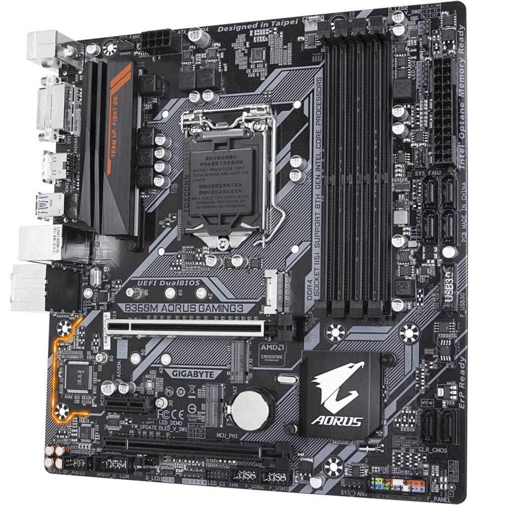 Gigabyte B360M AORUS GAMING 3 DDR4 M.2 DVI-D HDMI 16x Lga1151 mATX