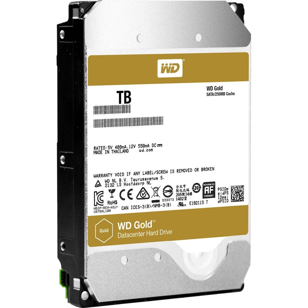 Western Digital WD121KRYZ Gold Enterprise 12TB 256MB 7200Rpm Sata3 3.5 Disk