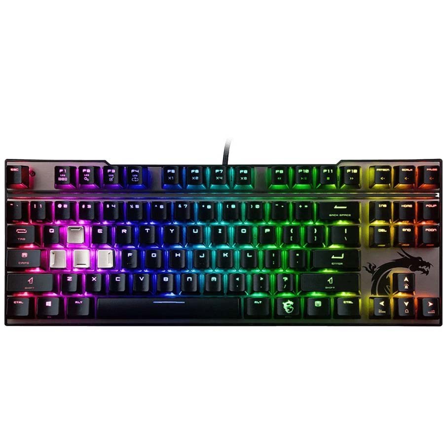 MSI Vigor GK70 CR US Cherry MX RGB Gaming Klavye - Q İngilizce