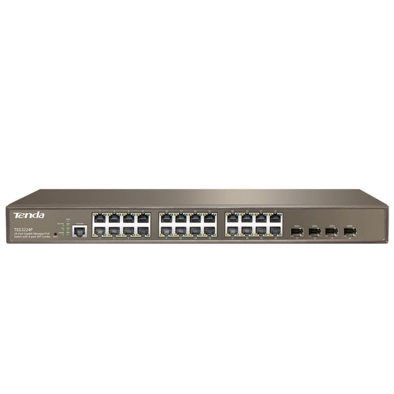 Tenda TEG3224P 24Port PoE Gigabit 4xSFP Switch