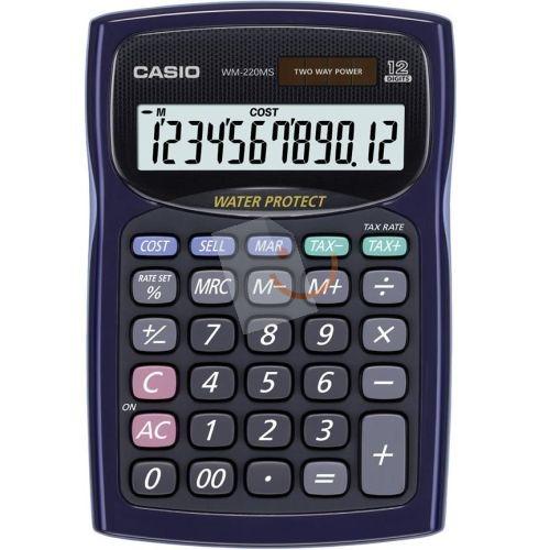 Casio WM-220MS WE 12 Hane Masaüstü Hesap Makinesi