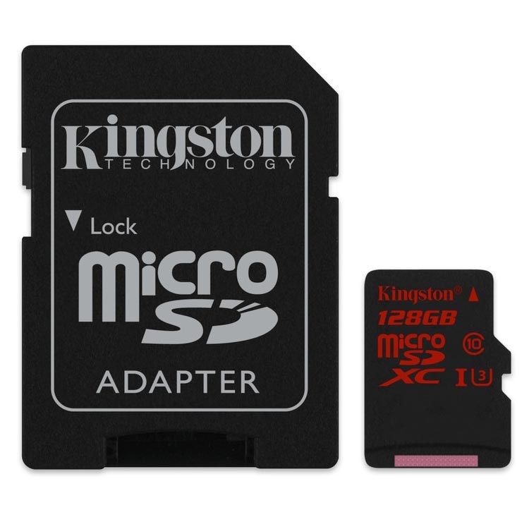 Kingston SDCA3/128GB microSDXC 128GB UHS-I U3 Bellek Kartı 90MB