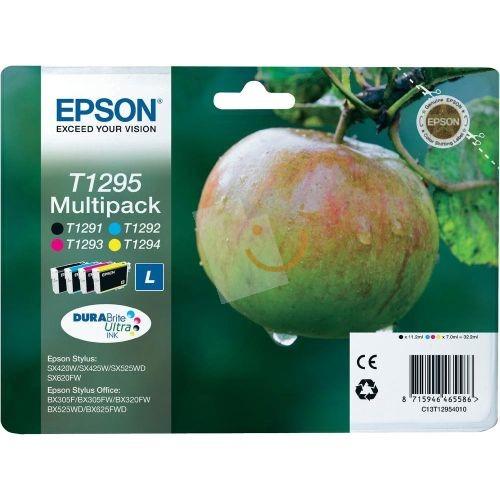 Epson T129540 Birleşik Paket (Siyah, Sarı, Kırmızı, Mavi) Mürekkep Kartuş B42WD SX620FW WF-7015