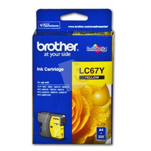 BROTHER LC67Y Sarı Kartuş DCP-385C MFC-790CW MFC-5490CN MFC-6490CW MFC-6890CW