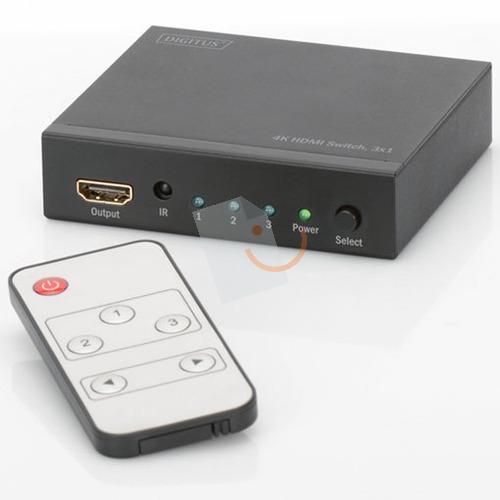 Digitus DS-48304 3 Port Ultra HD 4K HDMI Switch