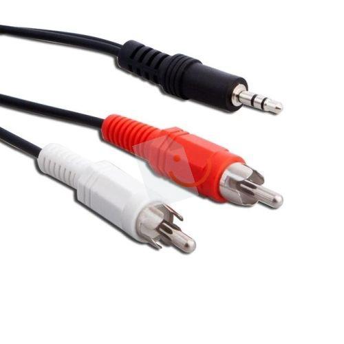 S-Link SL-872 3.5mm 2-RCA 2-RCA Ses Kablosu (F/M) 3 Metre 