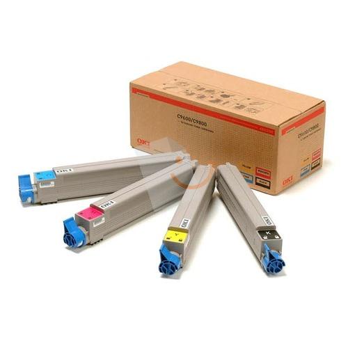 OKI 43112702 Siyah Cyan Magenta Sarı Toner Kit C9600 C9800 C9650