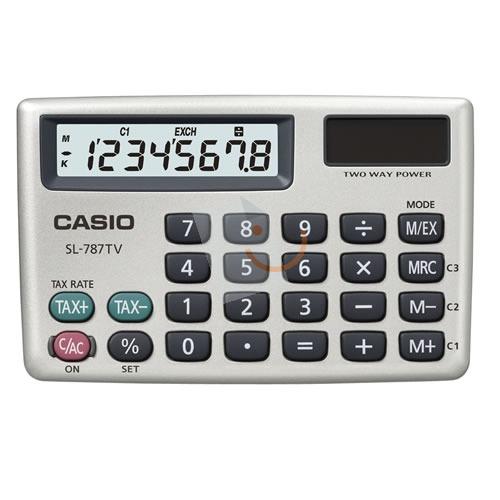 CASIO SL-787TV-GD 8 Hane Cep Hesap Makinesi