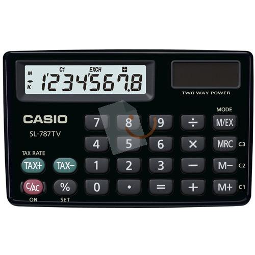 CASIO SL-787TV-BK 8 Hane Cep Hesap Makinesi