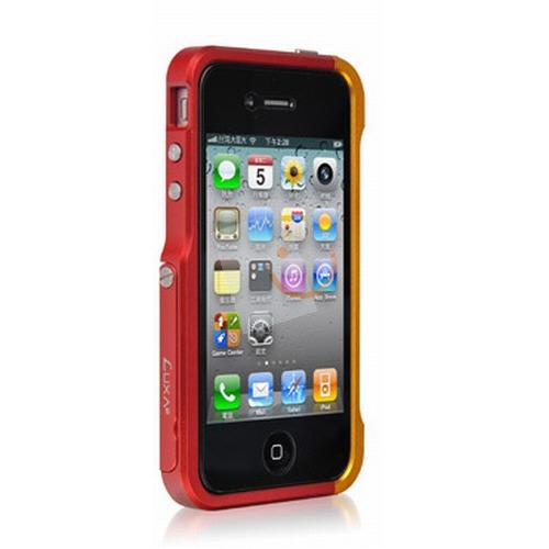 LUXA2 LX-LHA0074-B Alum Armor Kırmızı Altın iPhone 4s Alüminyum Kılıf